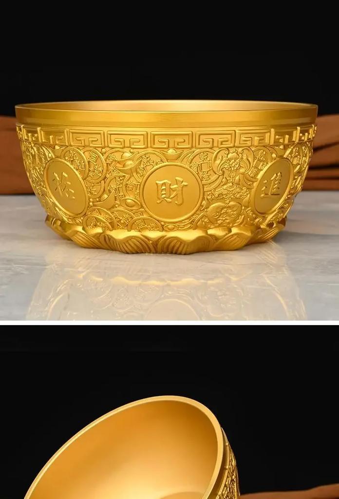 Copper Treasure Bowl Money Jar Shop Living Room Home Living Room Decoration