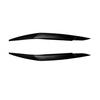 Car Headlights Eyebrows Eyelids Decor Lamp Trim For BMW X6 E71 2008-2014 Black