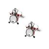 Music Drum Shape Cufflinks Cuff Nails French Shirt for Men