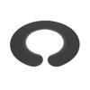 Hair Cutting Collar Strong Toughness Easy Clean Waterproof Comfortable Soft Hair Dyeing ShawlBlack