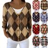 Women's Fashion Long Sleeve  Print Jacket Cardigan