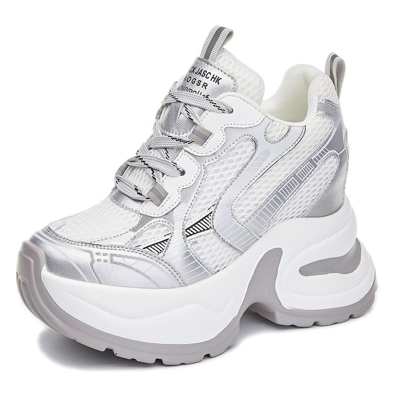 Inner Height Increase 1 New Breathable Dad Shoes Thick-soled Mesh Small Sports and Leisure Shoes A1