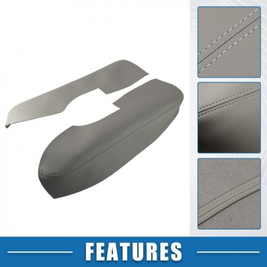 Auto Front Door Panel Armrest Cover Replaces for Acura TL 09-14 Gray 1 Pair