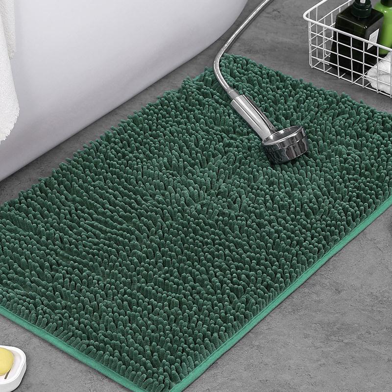 1 PCS Bathroom Rug Mat Non Slip Quick Dry Bath Mats Extra Thick and Super Absorbent Bath Rugs Microfiber Chenille Shower Carpet