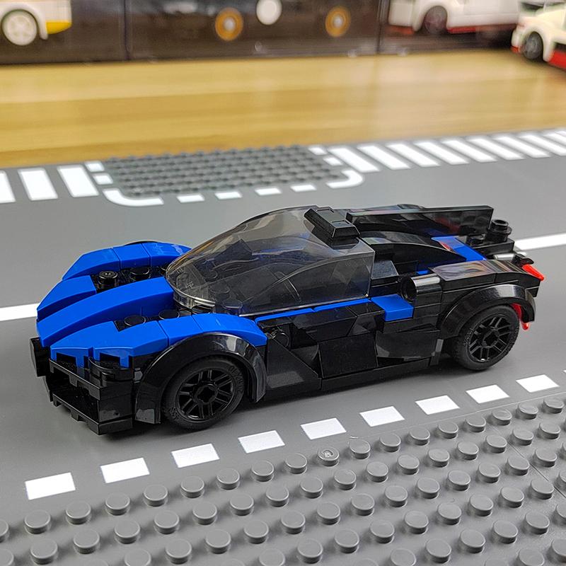 MOC Speed Racing Car Sports Model Garage Supercar Sets Building Blocks Famous Racers City Vehicle DIY Bricks Christmas gift Toys