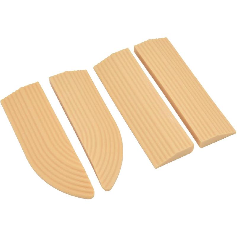 CUEA Door Sill, Universal Rubber Threshold Strip Free Assembly for Wheelchair(Cream Color)