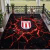 Soft Floor Carpet Stoke City Football Pattern Area Rug Decorative Mat For Home Room Decoration