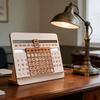 Monthly Chart Design Desk Calendar Wooden Monthly Chart Calendar  Gift For Colleagues