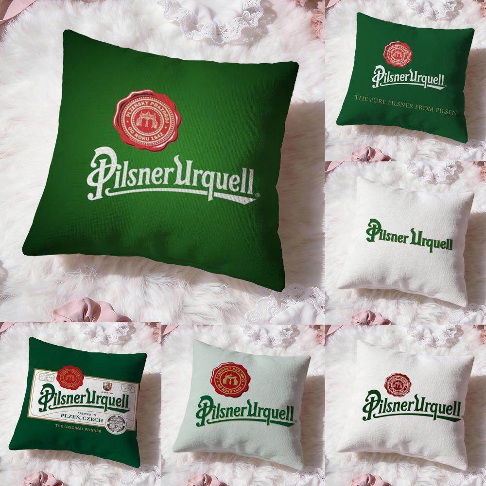 Federa Cuscino P-Pilsner U-Urquell Comfort Premium Reversibile - Design Due in Uno per Qualsiasi Stanza e Interno Auto