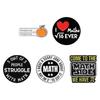 Academic Math Creative Series Cartoon Brooches Unique Metal Pins For Gifts Students