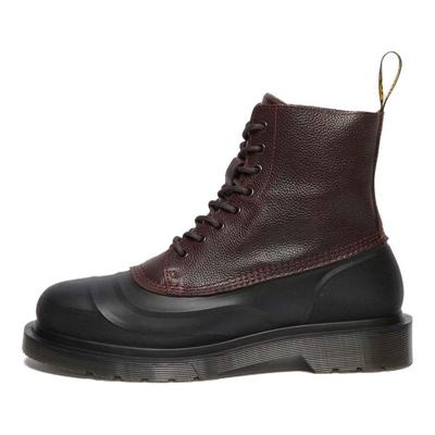 1460 Stivaletti alla Moda in Pelle Stivali Unisex Rosso Nero 32119601