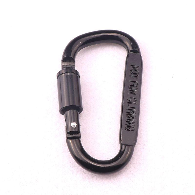 

2 шт./4 шт. карабина D-типа, прочный зажим с фиксатором, тяжелая металлическая пряжка для кемпинга на открытом воздухе, походов 4pcs чёрный