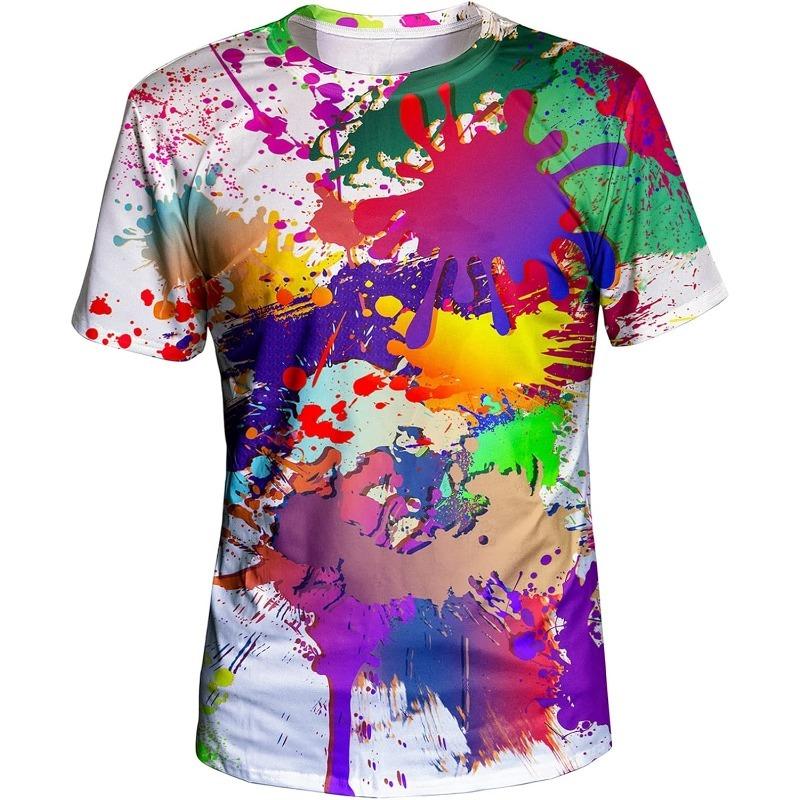 Men's Summer T-Shirt 3D Summer Style Beach Coconut Trees Polyester Quick Dry Breathable Short Sleeve Casual Wear