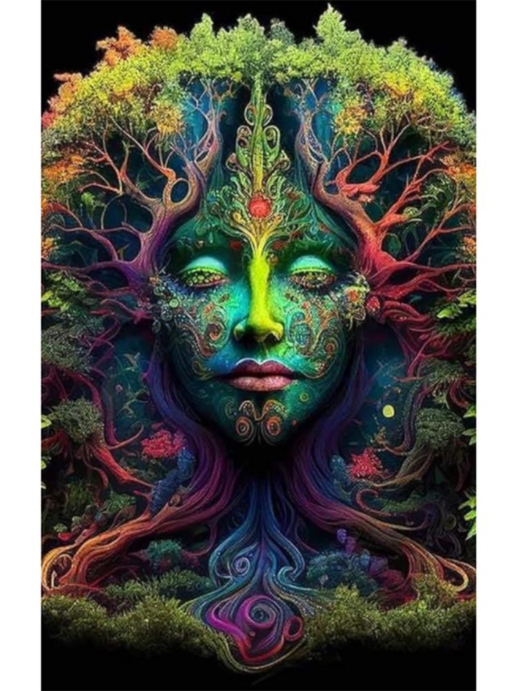 

5D Алмазная картина Цветок Дерево Дракон Тигр Животное Пейзаж Мозаика Алмазная картина Украшение для дома DIY Подарок Искусство Full Round 20x30CM