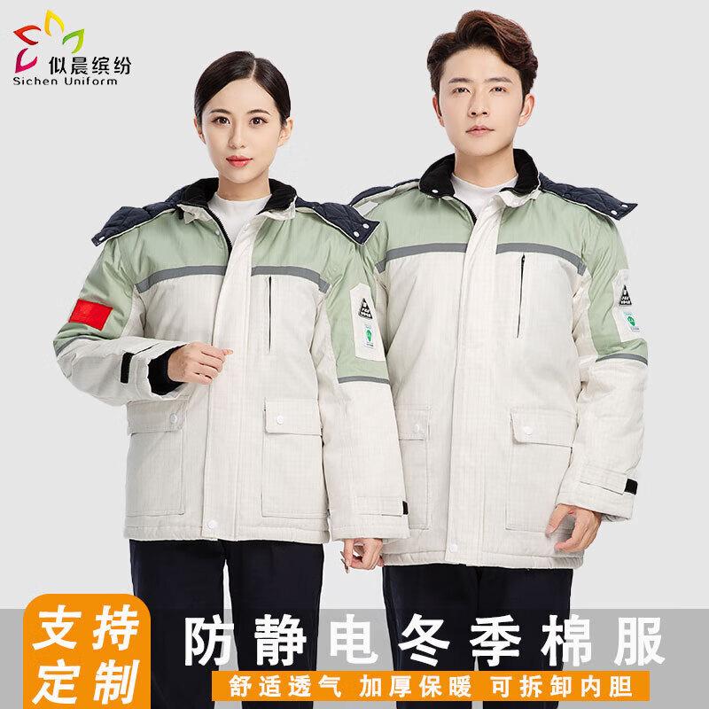 Men s Anti-static Detachable Winter Work Jacket 175
