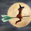1pcs Halloween Party Witch Broom Kids Plastic Cosplay Flying Broomstick Props For Masquerade Halloween Cosplay