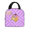 Custom P-Psyducks Insulated Lunch Tote Bag for Women Men Cartoon Resuable Cooler Thermal Bento Box Outdoor Camping Travel