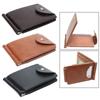 Portable Short Wallet PU Leather Money Clips ID Credit Wallet Card Bag Money Bag
