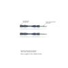 CHIMERA 2-Piece Rhinestone Butterfly Hair Clips, Side Clips for Bangs, Hairpins, Blue