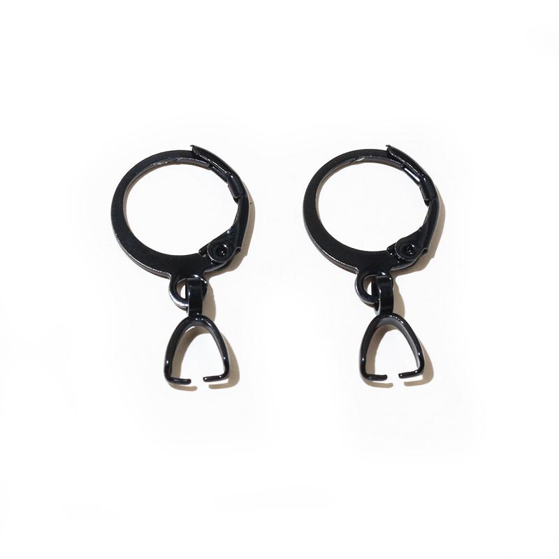 10pcs Earring Hooks Clips with Pinch Clasp for Earrings Stainless Steel Craft DIY Jewelry Making Accessories Findings