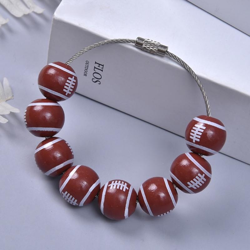 Baseball Shaped Sports Pendant Accessory Attractive Baseball Bag Embellishment Elegant Bag Hanging Ornament for Parties