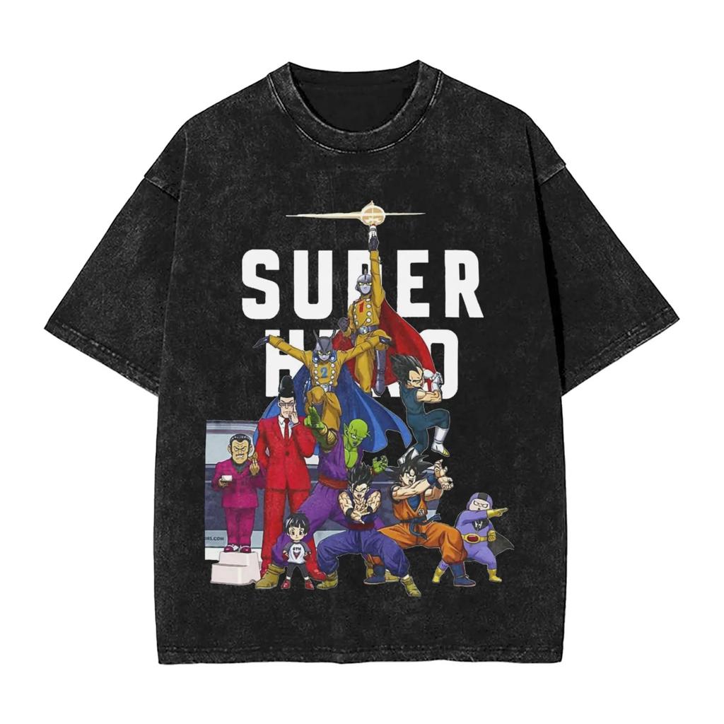 Hot Sale SaleDragon Ball Funny Son Goku Graphic Print T-Shirt Men Women Streetwear Harajuku Fashion Vintage Washed Cotton Summer New Tee Oversized Top