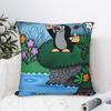 Pillow Case Cute The Little Mole art Soft  Pillow Cover For Sofa Bedroom Home Decor Funny Pillowcases