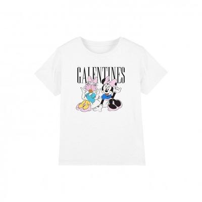 Childrens/Kids Galentines Minnie Mouse Valentine`s Day T-Shirt