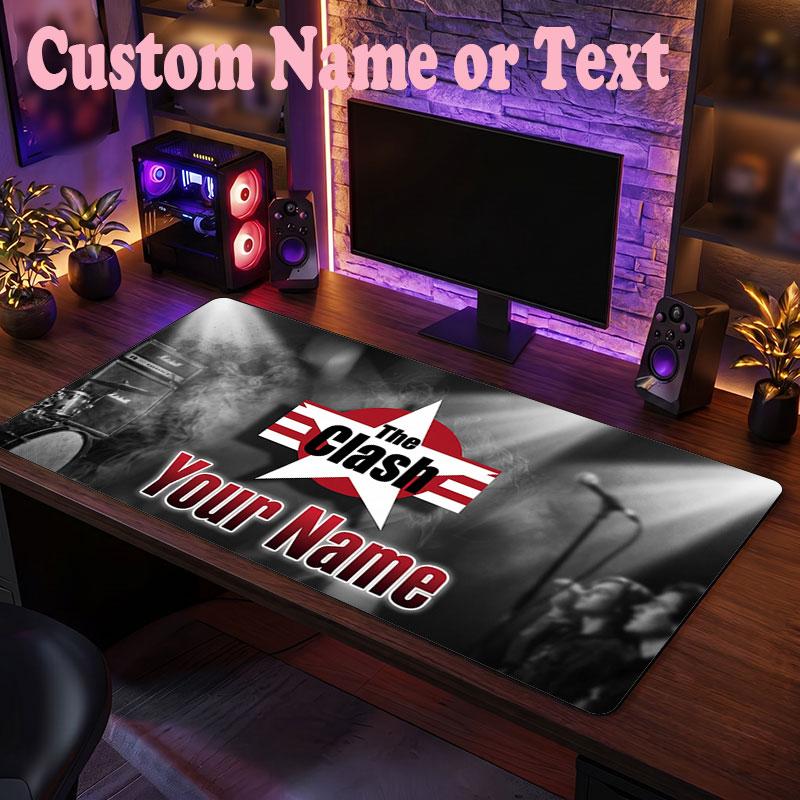 The Cure Customized Name Text Mouse Pad, Large Desk Mouse Mat Personalized Home Office Present