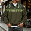 Men's Casual Flannel 1/4 Zip Long Sleeve Sweatshirt for Everyday Wear