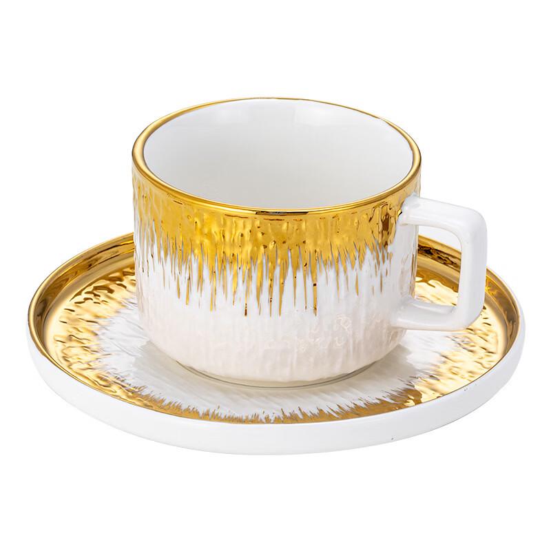 Light Luxury Gilded Ceramic Coffee & Tea Cup Set