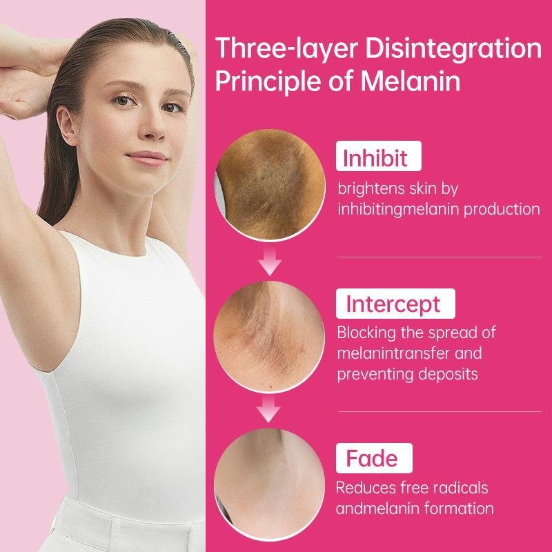 AUQUEST Hudblekekrem Underarm Armhule Kne Mørk Flekk Krem for Private Deler Hudpleie Fjerne Melanin Skjønnhet Helse 50ml