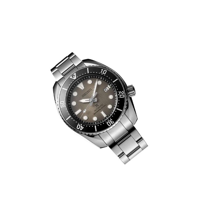 SEIKO 200 meters waterproof Automatic Steel Strap 45mm men's watch black dial SPB323J