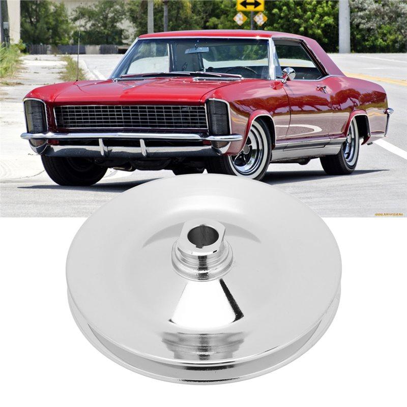 V Belt Pulley Single Groove 5/8 In Keyway Shaft For Chevy Power Steering Pump Replacement