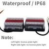 Eonstime 1 Set 12V 10m 10 LED Trailer Light Kit tail light Trailer Lights License Plate Light Lamp high quality waterproof IP68