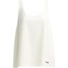 Solid Silk Vintage Tank Top Women Tops White CZ715-WHT