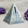 1PC Egyptian Pyramids Figurine Pyramid Alloy Iron Statue Desktop Decoration