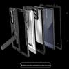 Metalowe etui Z-Fold7 potrójnie odporne z podstawką, zawiasem i miejscem na rysik - Odporna na upadki twarda skorupa dla Fold7
