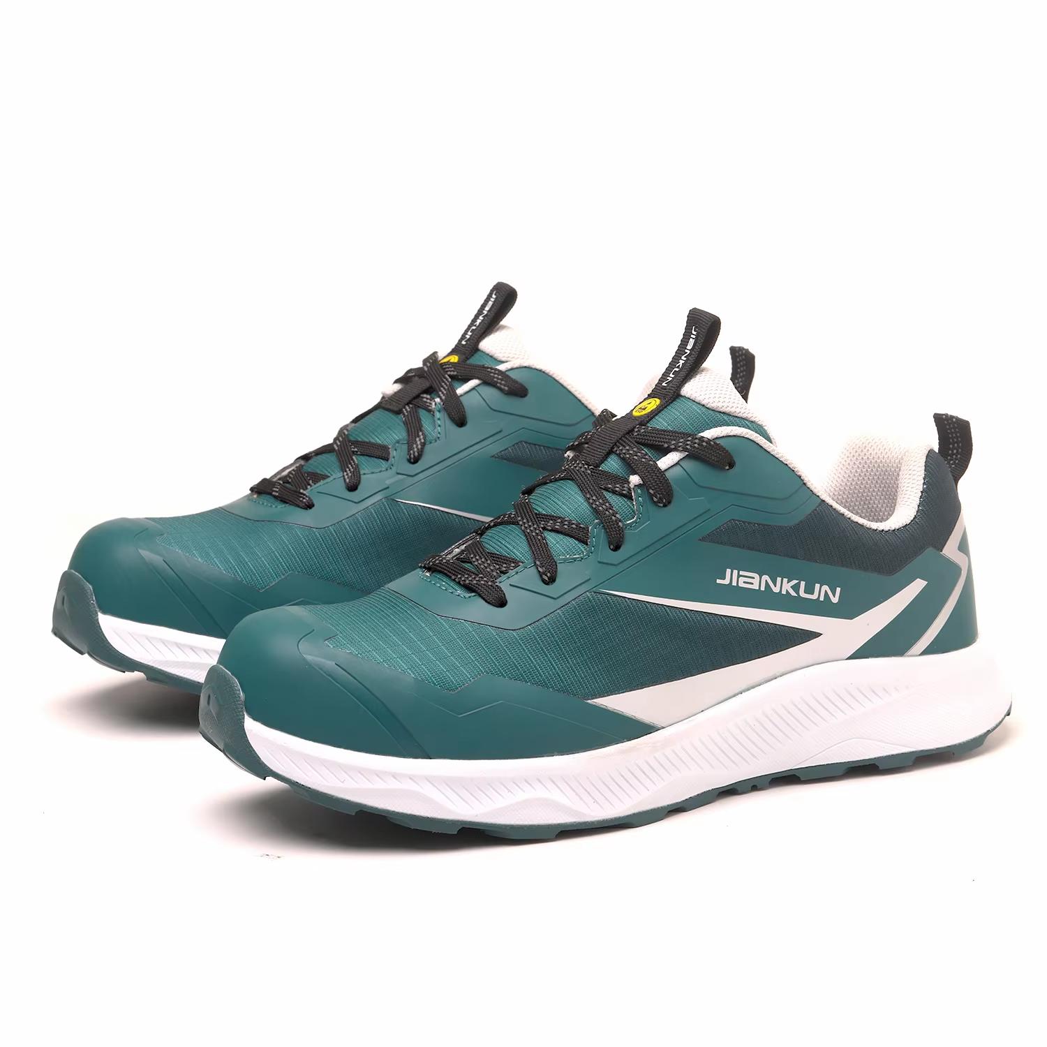 

JK2396 Acceptable Custom Steel Toe Safety Shoes Comfortable Slip Resistant Work Shoes Puncture Lightweight Man Shoes 37 зелёный