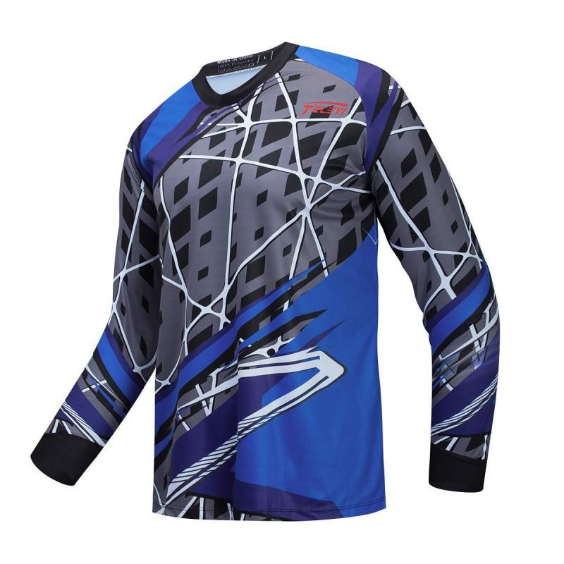 Men Women Cycling Jersey Long Sleeve Quick Dry UV Protection Mountain Bike Downhill Racing Shirt