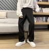 Casual Small Western Pants Men's Spring and Autumn Trend Drape White Abstinence Suit Pants Hong Kong Style Loose Straight Long Pants