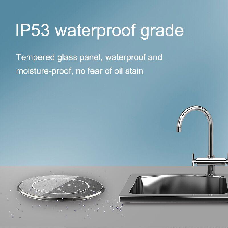 High quality intelligent lifting electric EU universal wireless charging socket embedded kitchen table invisible power plug