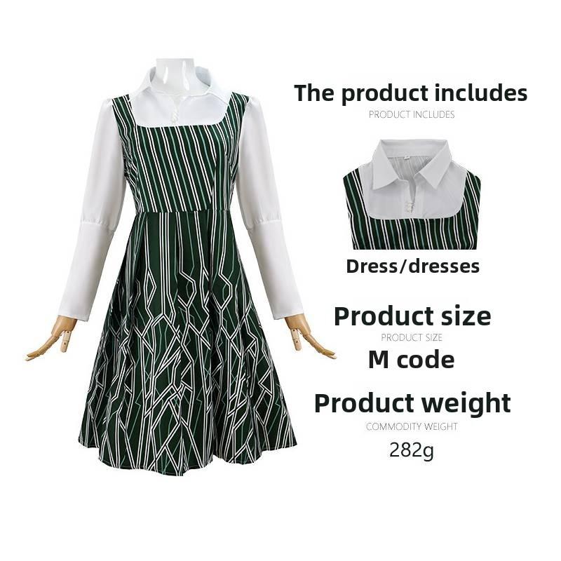 Wicked Elphaba Witch Costume Set For Cosplay Fantasy Role Play