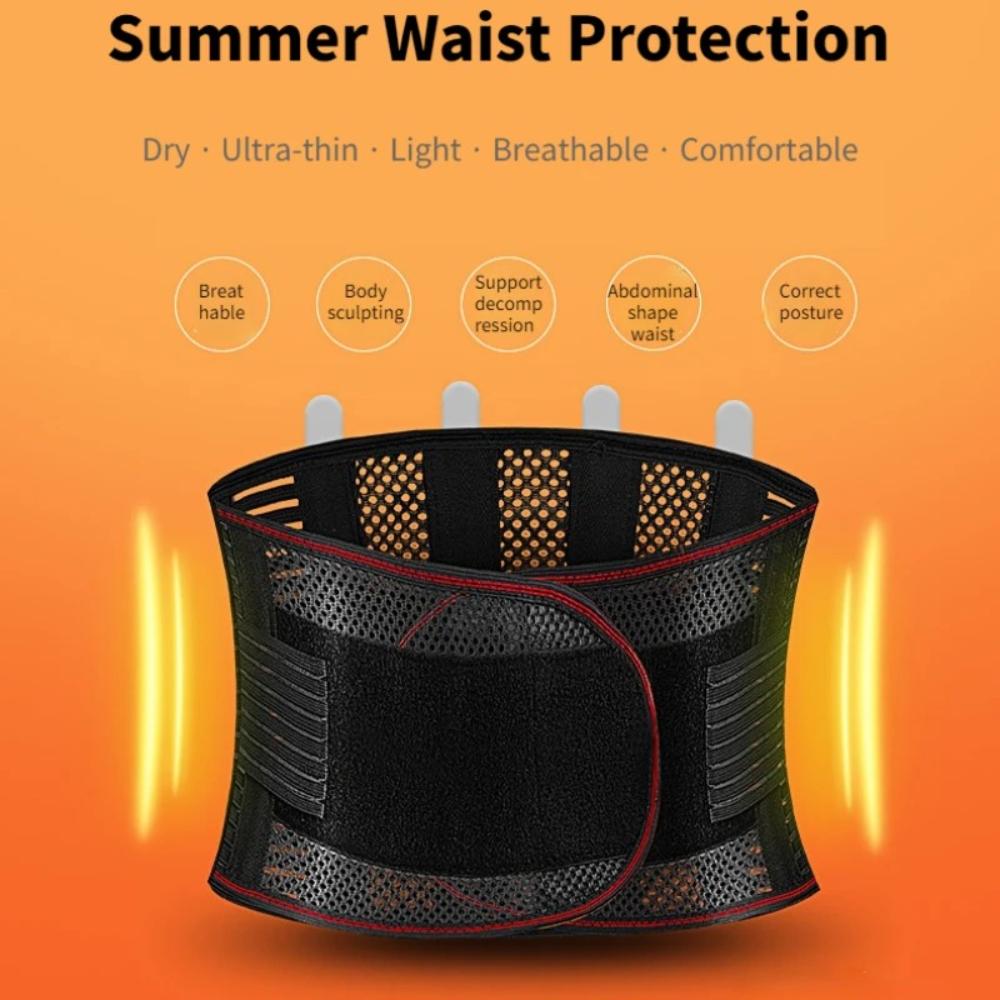 Adjustable Back Brace For Men And Women Anti Skid Mesh Lumbar Support Belt For Lower Back Pain Relief