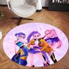 Huntrix (259) Round Office Rug Decorative Floor Rug for Office Bedroom Living Room and Home Space