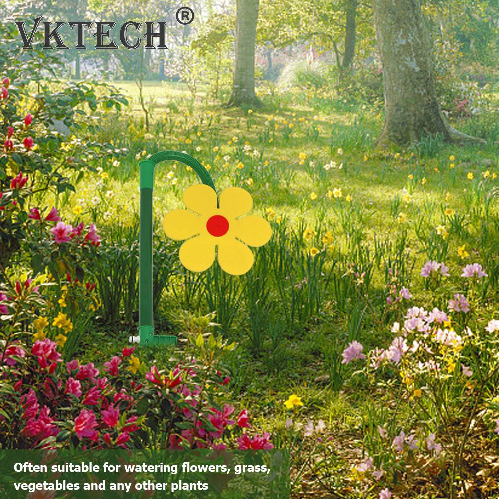 Dancing Sunflower Shape Grass Water Sprinkler Funny Fast Irrigation Rotatable Garden Sprinkler Funny Lawn Sprinkler For Farm
