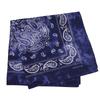 Trifong Bandana Paisley Tie-dye Handkerchief Adults 100% Cotton 55cm x 55cm navy