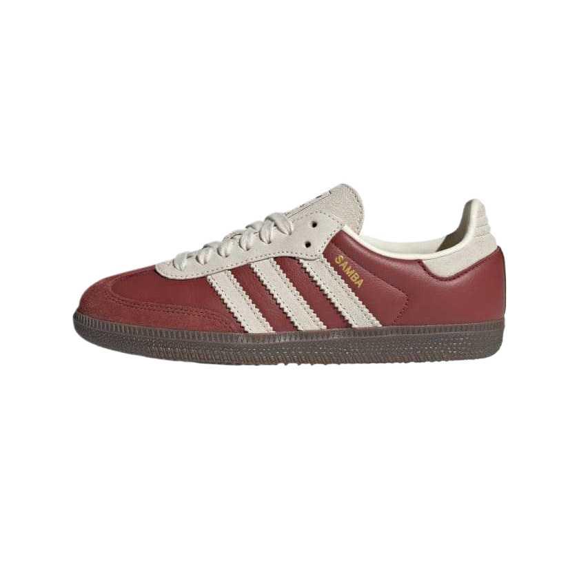 adidas Samba OG J Preloved Ruby Cream White Kids Sneakers Red Gum JH7863