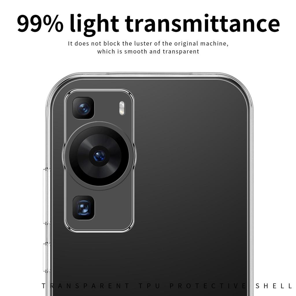 MOFI Transparent TPU Shell for Huawei P60/P60 Pro Protective Case Drop Resistant Phone Cover