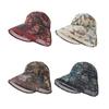 Cappello da Sole in Rete Traspirante con Parte Superiore Semi-vuota, Ampia Visiera, Protezione Completa del Viso, Cappello con Stampa Retro, Pieghevole, Portatile, Cappello Sportivo